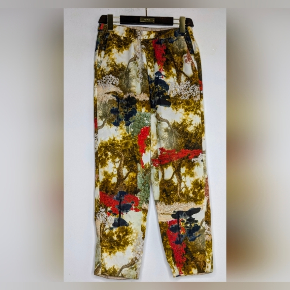 Giada Forte • Forest Landscape Print Pants